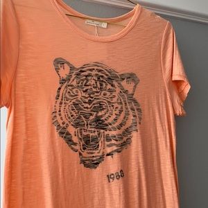 Orange tiger T-shirt